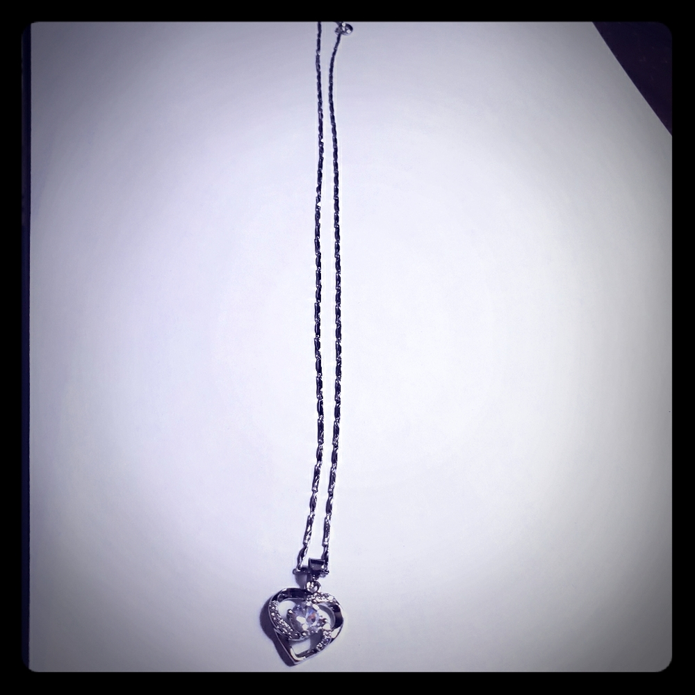Sliver heart necklace